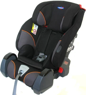 OY Klippan Klippan Triofix Recline Bilstol, Svart/Oransje 3 OY Klippan Klippan Triofix Recline Bilstol, Svart/Oransje