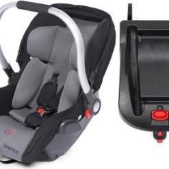 Beemoo Babybilstol, Grå + Isofix Base