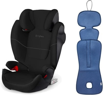 Cybex Solution M-Fix Beltestol Inkl. Ventilerende Pute, Pure Black/Bijou Blue 3 Cybex Solution M-Fix Beltestol Inkl. Ventilerende Pute, Pure Black/Bijou Blue