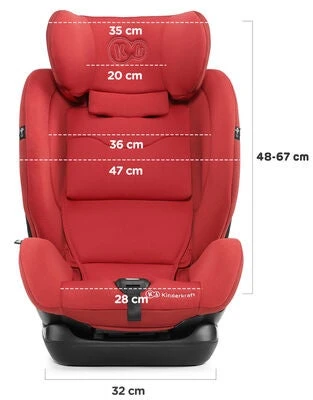 Kinderkraft MYWAY Bilstol ISOFIX, Red 25 Kinderkraft MYWAY Bilstol ISOFIX, Red - Bilde 23